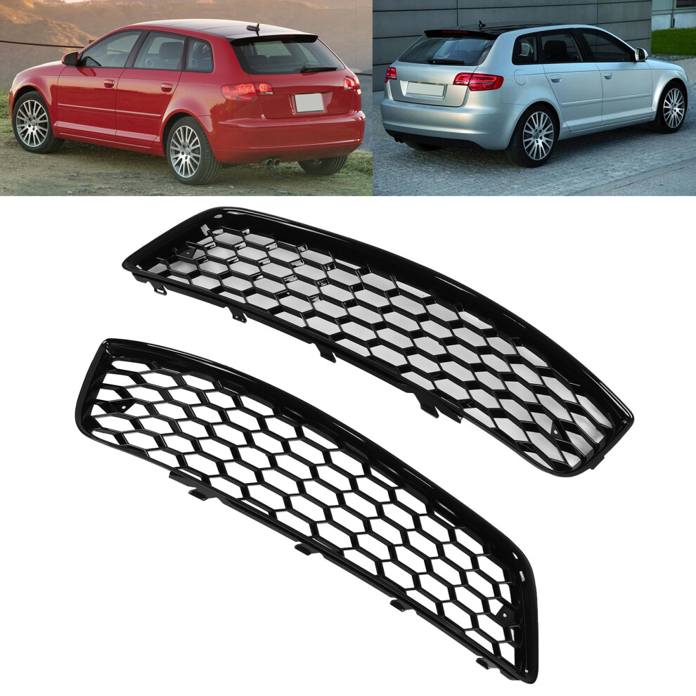 8P0807681d Front Fog Grille Cover For Audi A3 2009Â2013 Black/Light 6941387729914