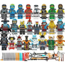 24pcs Ninja Skeletons Anaconda Tribe MiniFigures Toys Kids Gift Fit Lego