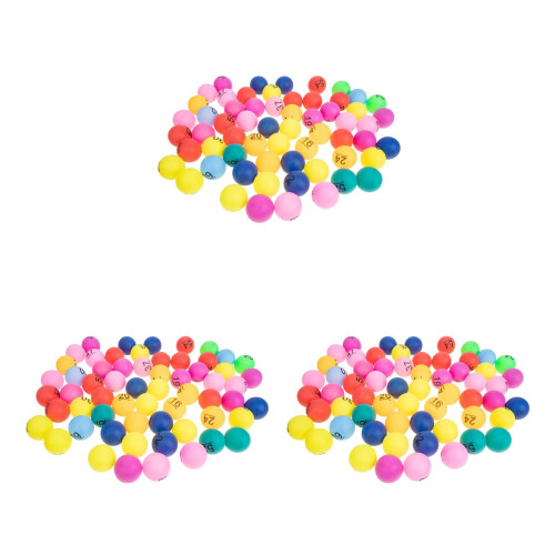 240Pièces Mini Boules Plastique Numérotées Multicolores Pour