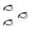 3Pièces Rallonge Casque Jack 3,5mm Noir Pour Usage Auto 1
