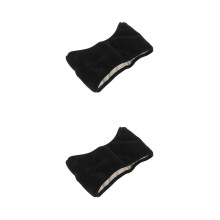 2PiĂšces Cache-Oreilles Hiver Noir En Polyester, Antibruit, Coupe-Vent
