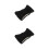 2Pièces Cache-Oreilles Hiver Noir En Polyester, Antibruit, Coupe-Vent 1