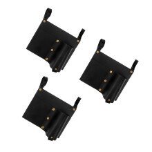 3Pièces Accoudoir Noir PU Multifonction Pour Chaise De Camping