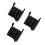 3Pièces Accoudoir Noir PU Multifonction Pour Chaise De Camping 1