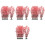 40St Aquariumdecoratie Plastic Kunstplanten Multi 4