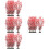 40St Aquariumdecoratie Plastic Kunstplanten Multi 8
