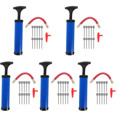 5Sets Compacte Duurzame Basketbalpomp Met Lekvrije Afdichting