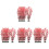 40St Aquariumdecoratie Plastic Kunstplanten Multi 1
