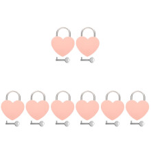 8Sets Hartvormige Love Locks Roze Perfect Voor Vrouwenbureau Decoratie