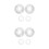 4Pièces Cache Aluminium Auto Argent Style Moderne Et Protection 5