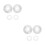 4Pièces Cache Aluminium Auto Argent Style Moderne Et Protection 9
