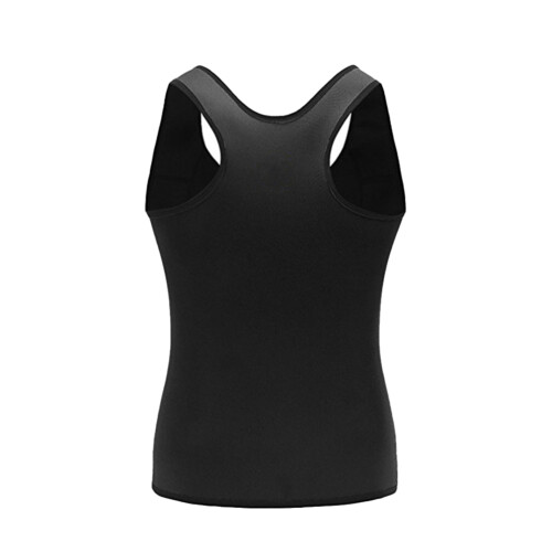 2Pièces Haut Slim Noir Gilet Musculation Compression Confort 1