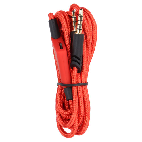 Replacement Audio Cable with Volume Control for A10 A40TR Gaming Headset, 2m Red 1
