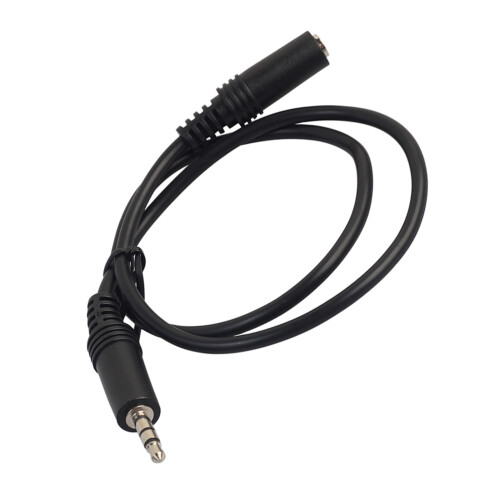 3Pièces Rallonge Casque Jack 3,5mm Noir Pour Usage Auto 1