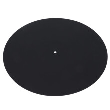 12 Inch Vinyl Record Turntable Pad — Anti-Static, Vibration-Reducing, Black
