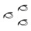 3Pièces Rallonge Casque Jack 3,5mm Noir Pour Usage Auto 6