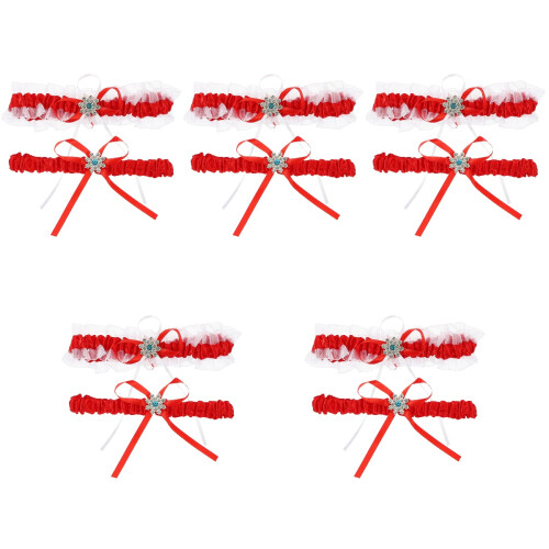 5Ensembles Bracelets De Jambe En Élastique Pour 2