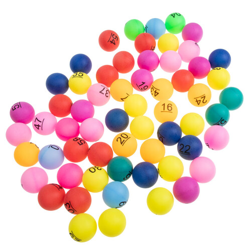 240Pièces Mini Boules Plastique Numérotées Multicolores Pour 2