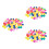 240Pièces Mini Boules Plastique Numérotées Multicolores Pour 7