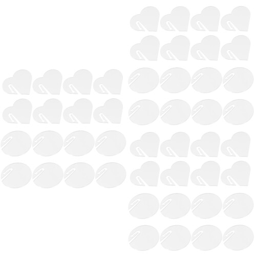 60Pièces Marqueurs Verres Vin Réutilisables Élégants 1