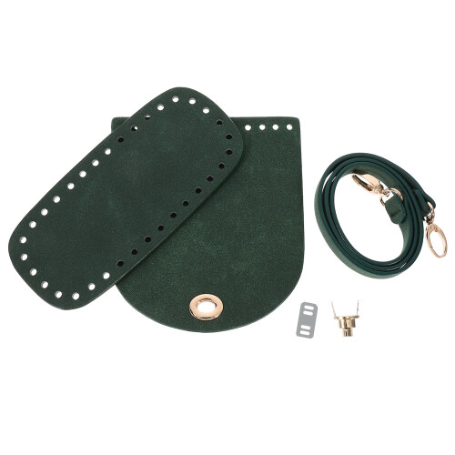 2Pièces Kit Couture Sac À Main PU Vert Accessoires De 1