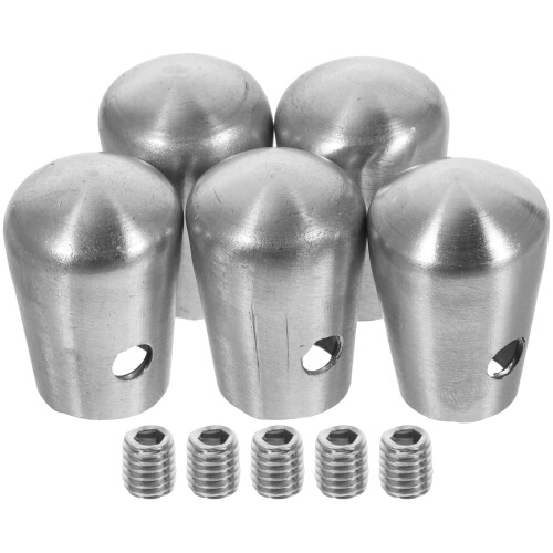 10Pièces Protections Inox Bout De Rampe Argent Pour Escalier 1