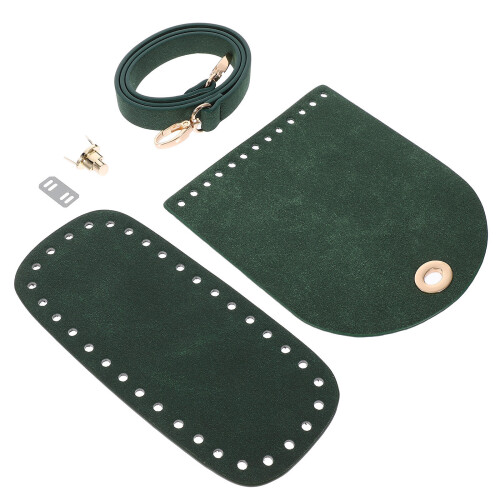 2Pièces Kit Couture Sac À Main PU Vert Accessoires De 2