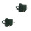 2Pièces Kit Couture Sac À Main PU Vert Accessoires De 4