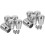 10Pièces Protections Inox Bout De Rampe Argent Pour Escalier 5