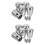 10Pièces Protections Inox Bout De Rampe Argent Pour Escalier 6