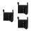 3Pièces Accoudoir Noir PU Multifonction Pour Chaise De Camping 8