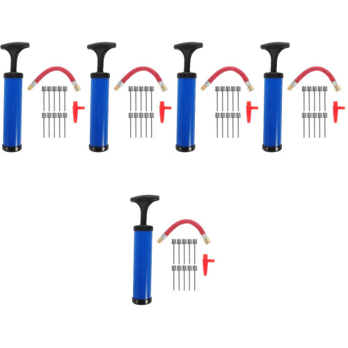 5Sets Compacte Duurzame Basketbalpomp Met Lekvrije Afdichting 2