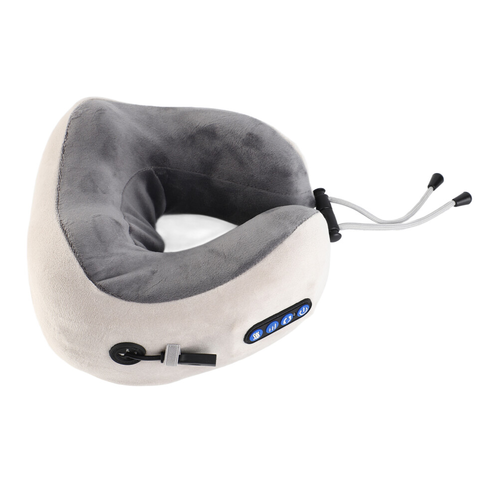 U-Shaped Massage Pillow Neck Massager with Heating, 3 Levels, 15min Timer