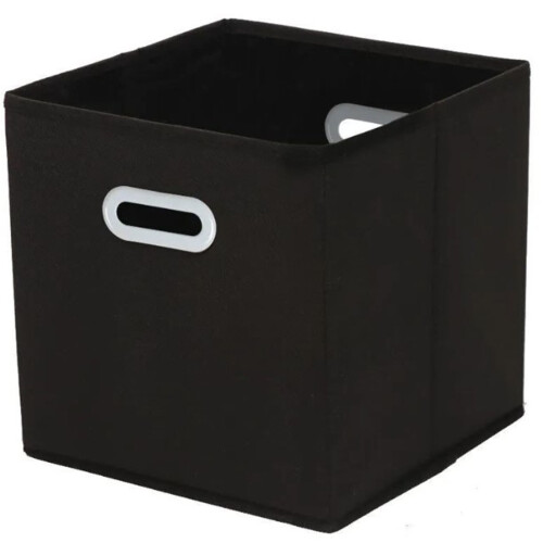 Fabric Cube Organizer Black27x28x28cm Foldable Storage Bin