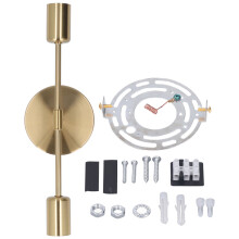 Lampe industrielle antirouille, douille E26/E27 à intensité variable pour évier de cuisine, style moderne milieu du siècle, lot de 2