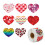 Copper Heart Stickers3.8cm500per Roll 1
