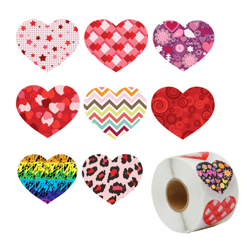 Copper Heart Stickers3.8cm500per Roll
