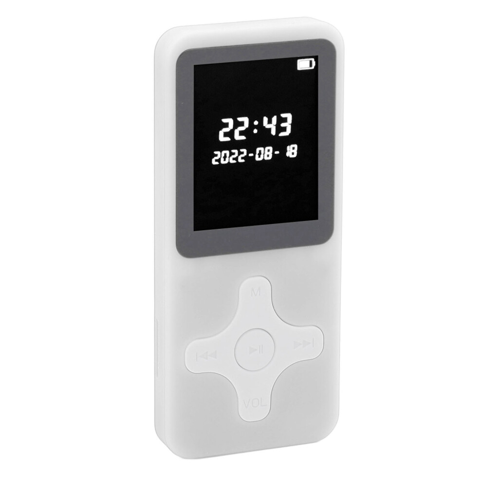 Bluetooth Mp3 Player 1.77" Lcd 64Gb With Fm Recorder Alarm White 4681387731419