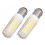 Lâmpada LED tipo milho BA15d10W dimerizável com luz natural (pacote com 2) 5