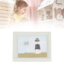 4pcs 1:12 Dollhouse Mediterranean Wall Art, Miniature Framed Paintings