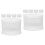 10St Compacte Witte Taartdozen Met Koepeldeksel Voor Cupcakes 5