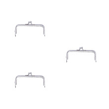 3St Metalen Purse Frame Met Slot En Parels Voor Tas Accessoires