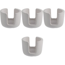 4Pcs Diatomite Sponge Holder Grey Kitchen Sink Organizer Quick Drying