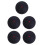 5Pièces De Tennis D’entraînement Noires Caoutchouc Élastique 1