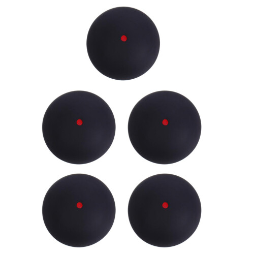 5Pièces De Tennis D’entraînement Noires Caoutchouc Élastique