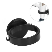 Wall Mounted Hair Dryer Holder Rack Self Adhesive Black, 10in Stand