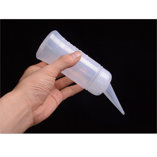 5Pcs Hairdressing Scale Applicator Bottle White Plastic Easy Squeeze 1