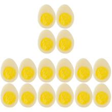16St Eieren PVC Boiled Egg Prop Voor Games En Decoratie