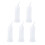 5Pcs Hairdressing Scale Applicator Bottle White Plastic Easy Squeeze 7