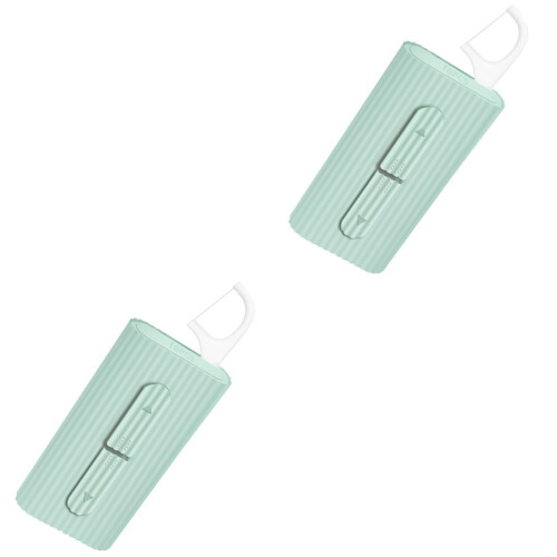2Sets Portable Floss Pick Houder Voor Efficiënte Tandreiniging 2